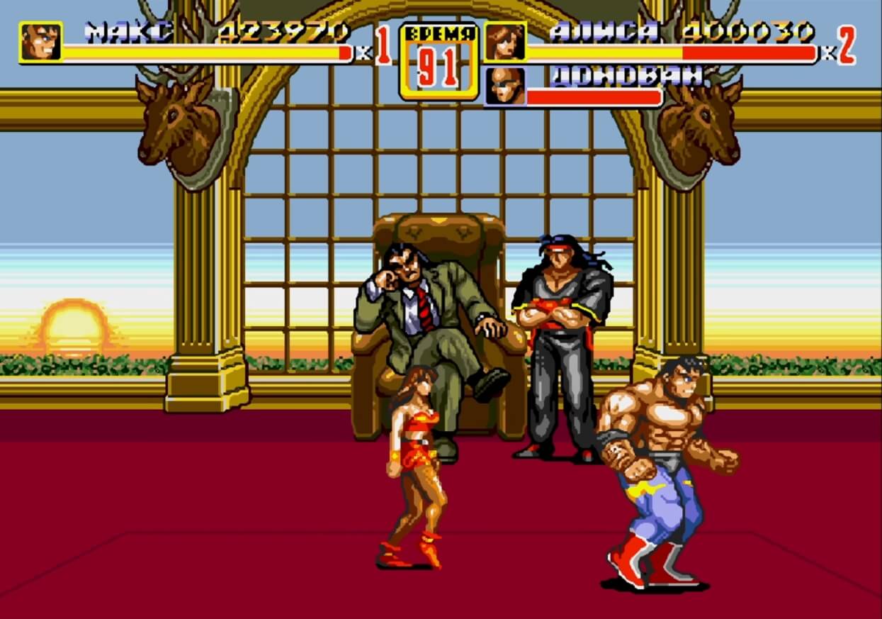Streets Of Rage 2 - геймплей игры Sega Mega Drive\Genesis